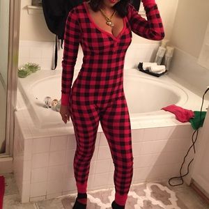 Victoria’s Secret Buffalo Plaid Onsie